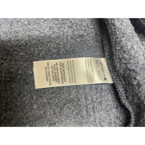 Carhartt Boys Long Sleeve full Zip Front Hooded Coverall unisex blue sz 18 month - Picture 7 of 7